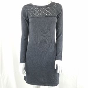 Calvin Klein Womens S Sweater Dress Crochet L/S